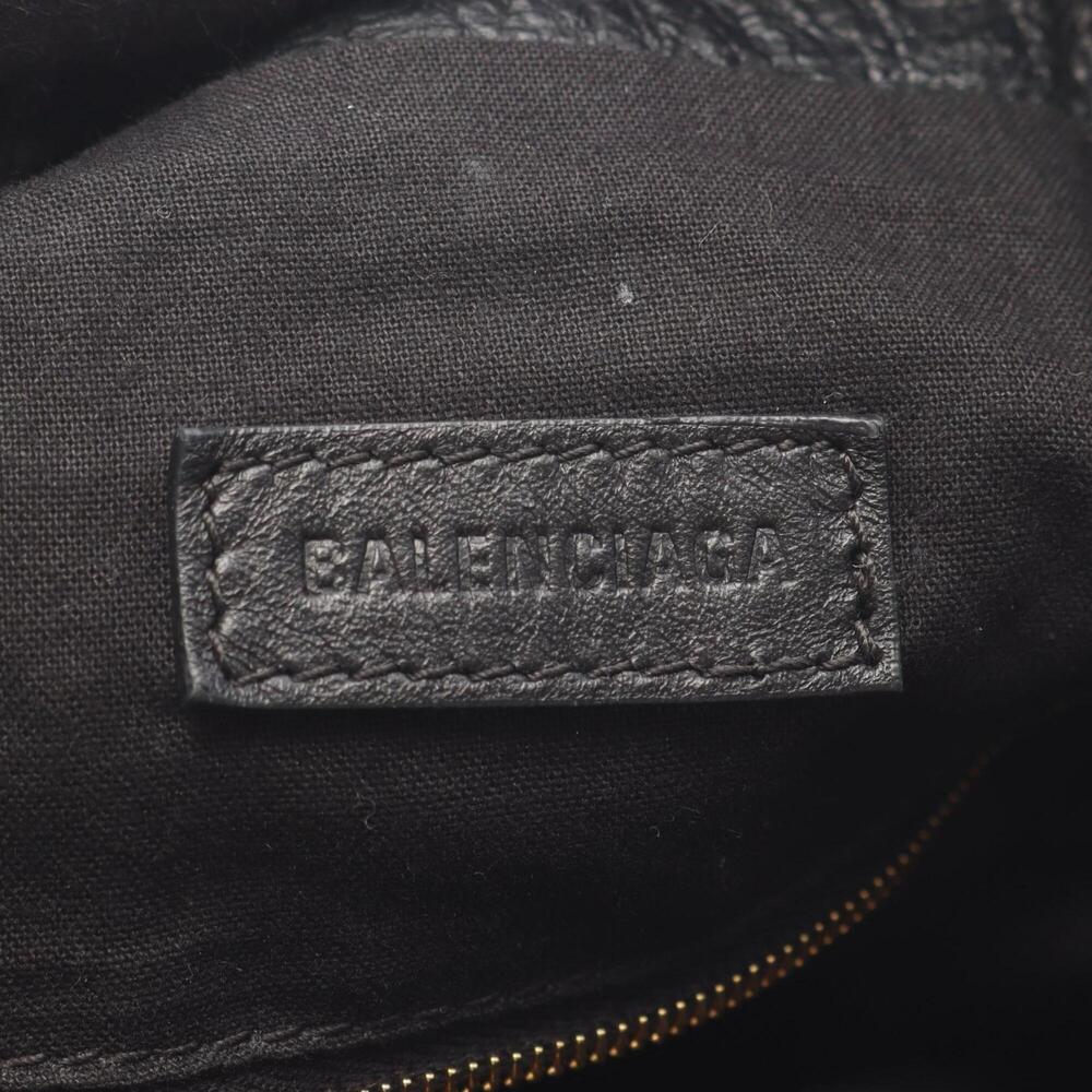 Balenciaga Crush Tote Bag/Handbag with Souvenir Charm, Leather, Women's, Blac... - Picture 4 of 7